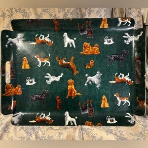 Large VTG Handmade Tray featuring Joan Messmore Cranston Dog Fabric